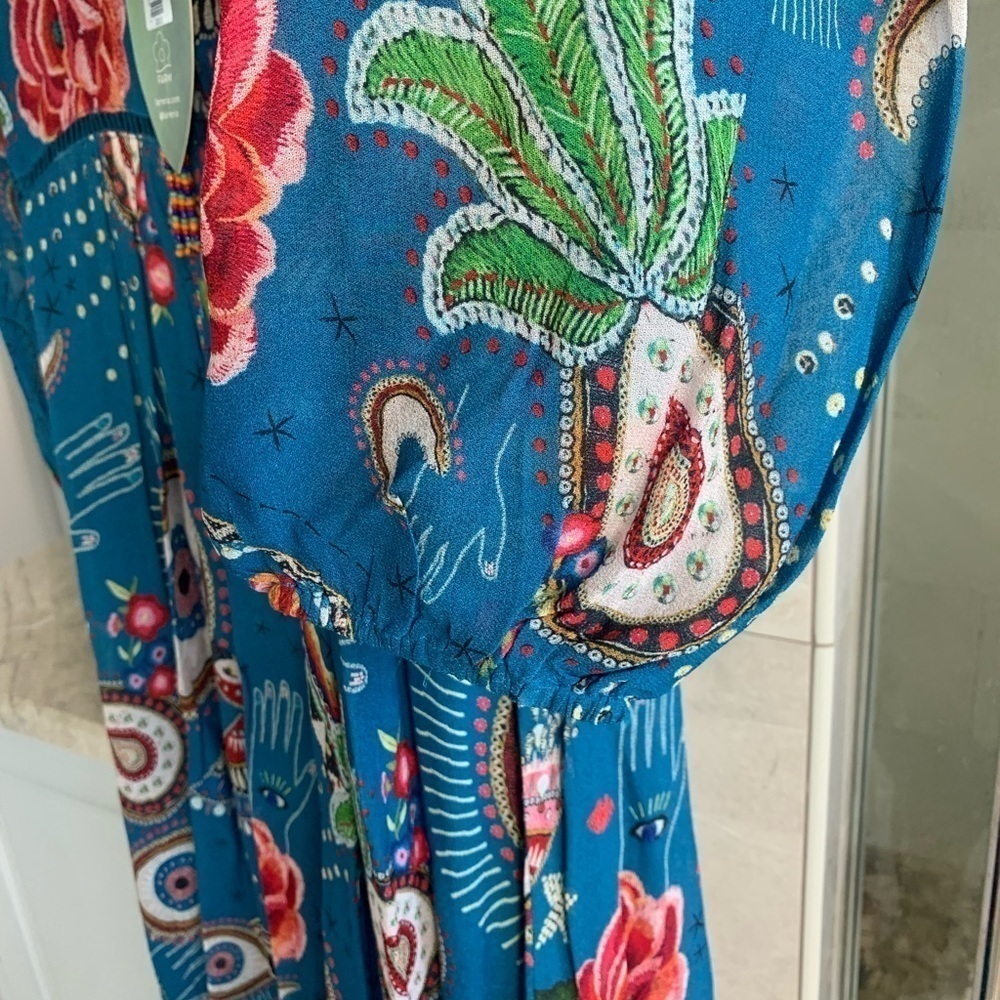 FARM Rio Mystic Blue Midi Dress - Picture 6 of 10